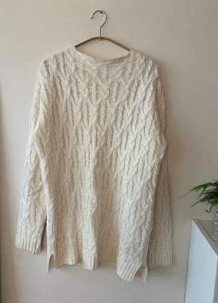 P&B Cable Knit Aran/Fisherman Style Off-White Sweater, brand: Pull & Bear, condizioni: Buone, taglia: M, €5.00, €5.95 include la Protezione acquisti