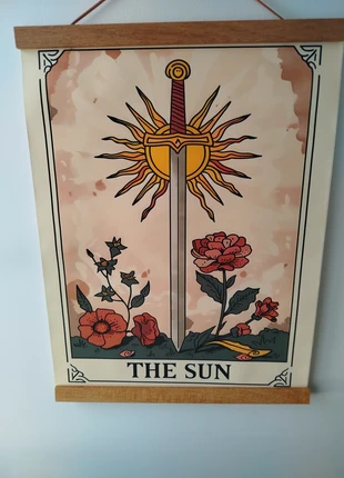Affiche carte tarot the sun le soleil fleurs A3, staat: Heel goed, € 8,00, € 9,10 inclusief Kopersbescherming Pro