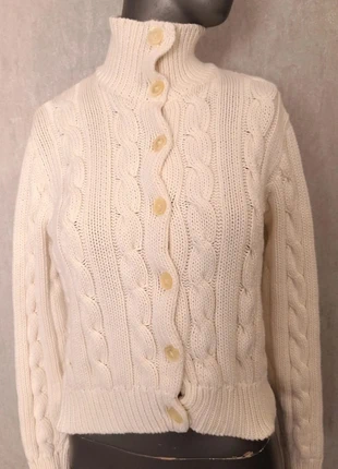 Gilet Court Maille Torsadé Lauren Ralph Lauren Couleur Blanc Taille Xxs/Xs/S? en très bon état, marque: Lauren Ralph Lauren, état: Très bon état, taille: XS / 34 / 6, 28,90 €, 31,05 € Protection acheteurs (Pro) incluse