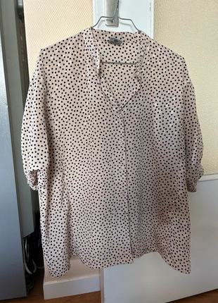 Blouse vintage à pois, staat: Heel goed, maat: XXL / 44 / 16, € 5,00, € 5,95 inclusief Kopersbescherming