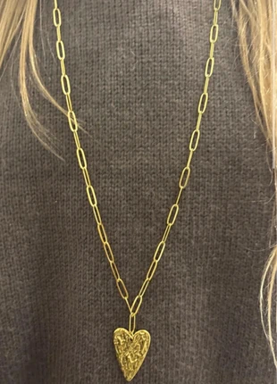 Collier long cœur, état: Neuf avec étiquette, 10,00 €, 11,20 € Protection acheteurs incluse