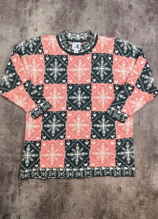 tunique a motif flocon rose blanc AK america taille L femme, brand: AK, condition: Very good, size: L / 40 / 12, €4.00, €4.90 includes Buyer Protection