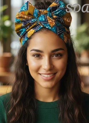 headband foulard tête maré-tèt rigide coton wax, marque: Coton, état: Très bon état, taille: Taille unique, 20,00 €, 21,70 € Protection acheteurs (Pro) incluse