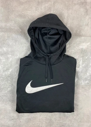 Nike Hoodie Noir L – Sweat à Capuche Logo Swoosh Blanc Minimaliste Unisexe Dri-Fit, brand: Nike, condition: Very good, size: L, €18.00, €19.60 includes Buyer Protection