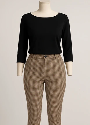 🧥 Pantaloni Zara stampa pied-de-poule – Taglia M, brand: Zara, condizioni: Ottime, taglia: M / IT 42 / EU 38, €5.00, €5.95 include la Protezione acquisti