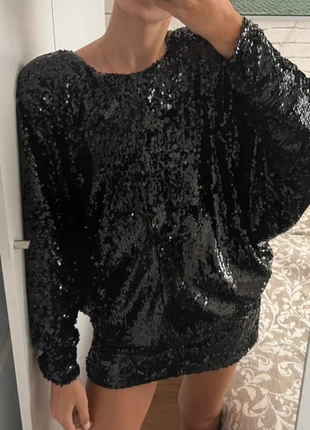 Glitter jurk Zara, merk: Zara, staat: Nieuw zonder prijskaartje, maat: XS / 34 / 6, € 30,00, € 32,20 inclusief Kopersbescherming