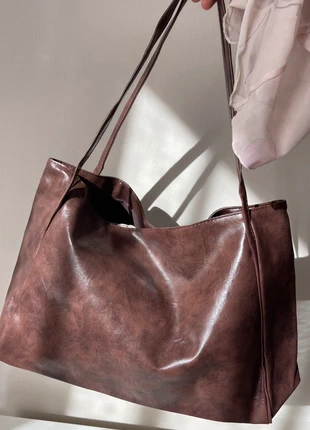 Grand Sac Cabas Simili Cuir Marron Chocolat/Vintage neuf, brand: Vintage Dressing, condition: New without tags, €24.90, €26.85 includes Buyer Protection