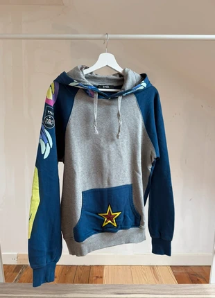 Hoodie 12ia gris et bleu taille S style streetwear motif étoile, brand: Fashion, condition: Very good, size: S, €10.00, €11.20 includes Buyer Protection