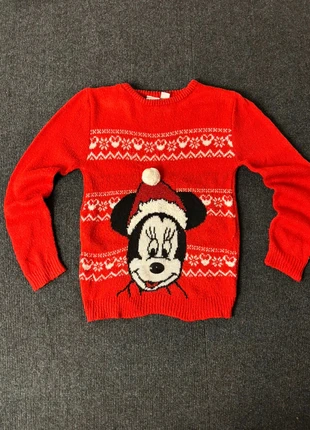 Disney Christmas sweater kids 9-10 years Minnie Mouse red festive knit jumper winter holiday, marke: Noël KIDS, zustand: Sehr gut, größe: 10 Jahre / 140, 8,90 €, 10,05 € inklusive Vinted-Käuferschutz