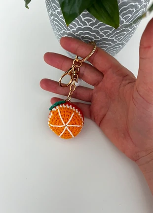 Porte clés Orange 🍊 fait main, marque: Fait Main, état: Neuf avec étiquette, 5,00 €, 5,95 € Protection acheteurs incluse