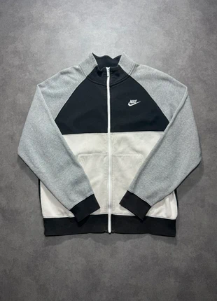 Veste Full Zip Nike Sportswear gris et blanc - Logo brodé - 100% coton - Taille M, marca: Nike, estado: Muito bom, tamanho: M, €20.00, €21.70 inclui Proteção do Comprador