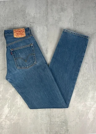 LB16 - Jean Levi's 501 bleu coupe droite regular fit denim vintage - W30xL36, merk: Levi's, staat: Heel goed, maat: W30 | FR 40, € 22,49, € 24,31 inclusief Kopersbescherming
