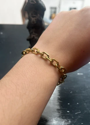 Bracelet en plaqué or, brand: Accessoires, condition: New without tags, €13.40, €14.77 includes Buyer Protection