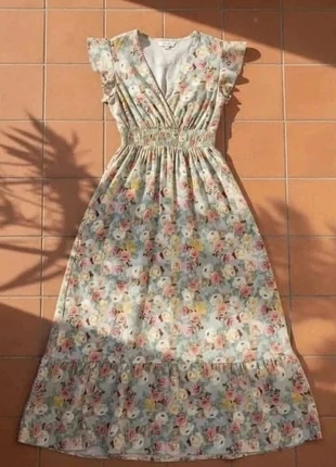 Robe longue fleurie, sans manches, taille S, bohème chic rétro, brand: livora, condition: Very good, size: S / 36 / 8, €29.99, €32.19 includes Buyer Protection Pro