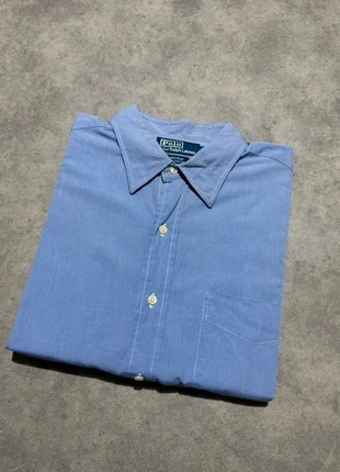 Chemise Ralph Lauren Manches Longues Bleu Unie à Poche Vintage / Taille L, marque: Ralph Lauren, état: Très bon état, taille: L, 16,90 €, 18,45 € Protection acheteurs (Pro) incluse