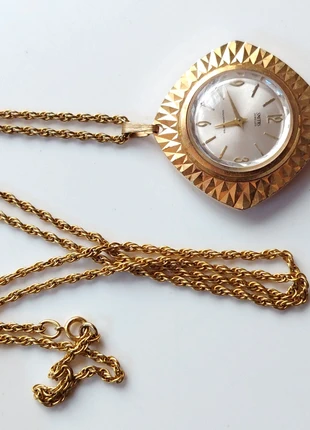 Retro vintage enamel painted bird gold tone mechanical wind up pendant watch necklace, brand: Vintage Dressing, condition: Good, £8.00, £9.10 includes Buyer Protection Pro