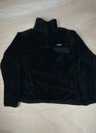 Pull/polaire half-zip 1/4 zip col camionneur boutonné noir Patagonia logo brodé polyester taille M, marque: Patagonia, état: Très bon état, taille: M / 38 / 10, 65,00 €, 68,95 € Protection acheteurs incluse