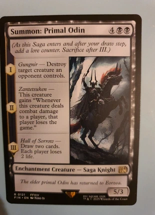 Carte Magic Final Fantasy Summon Primal Odin, brand: Magic: The Gathering, condition: New without tags, €5.00, €5.95 includes Buyer Protection