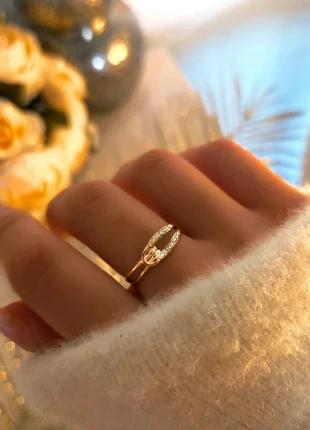 Bague dorée boucle strass acier inoxydable tendance femme ajustable, marque: Bijouterie Paribell, état: Très bon état, taille: Ajustable, 14,97 €, 16,42 € Protection acheteurs (Pro) incluse