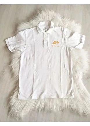 Polo blanc manches courtes coton A+ Agencement taille S workwear professionnel, brand: WORKWEAR, condition: Very good, size: S, €7.00, €8.05 includes Buyer Protection