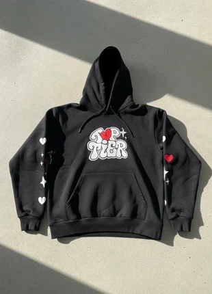 Hoodie Noir Graphique Y2K – Streetwear / Love Letters / Oversize Trend / Casual, marque: Maison Solène Rosefield, état: Très bon état, taille: M, 49,90 €, 53,10 € Protection acheteurs incluse