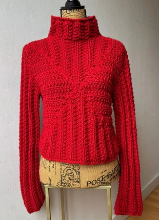 Pull hiver col roulé laine fait main très bon état taille 38/M, marca: Fait Main, estado: Muito bom, tamanho: M / 38 / 10, €23.00, €24.85 inclui Proteção do Comprador