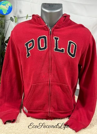 Gilet full zipp à capuche Ralph Lauren Polo – Junior 14/16 ans (XS adulte) Rouge – Logo patché, marque: Ralph Lauren, état: Très bon état, taille: XS, 28,00 €, 30,10 € Protection acheteurs (Pro) incluse
