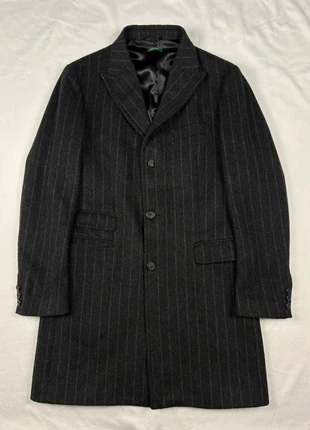 United Colors of Benetton Stripe Wool Overcoat (S), brand: United Colors of Benetton, condition: Very good, size: S, £42.00, £44.80 includes Buyer Protection