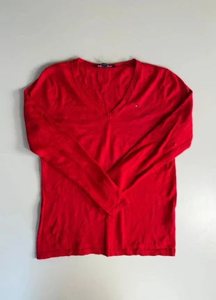 Pull rouge Tommy Hilfiger col V – taille S, marque: Tommy Hilfiger, état: Très bon état, taille: S / 36 / 8, 9,00 €, 10,15 € Protection acheteurs incluse