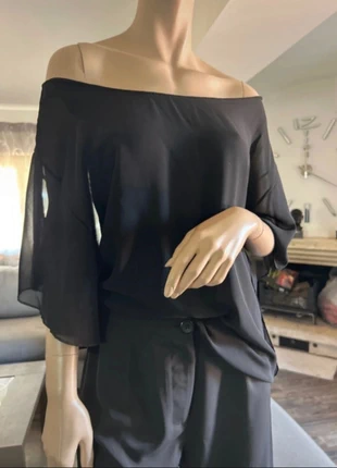 Blusa nera spalle scoperte– modello Bardot elegante e versatile, brand: Mio, condizioni: Ottime, taglia: S / IT 40 / EU 36, €15.50, €16.98 include la Protezione acquisti