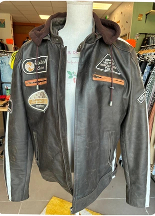 blouson cuir moto morcycle Urban 5884 amsterdam avec protections taill L, marca: Vintage Dressing, estado: Muy bueno, tamaño: L, 180,50 €, 190,23 € Protección al comprador Pro incluida