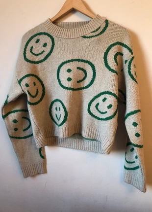 Pull tout doux smiley gris, marca: ONLY, estado: Nuevo sin etiquetas, tamaño: M / 38 / 10, 7,99 €, 9,09 € Protección al comprador incluida