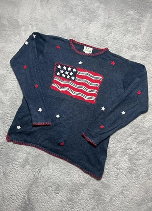 Pull en laine Vintage à motifs /Couleur Bleu Marine Taille L, brand: Vintage Dressing, condizioni: Ottime, taglia: L, €14.00, €15.40 include la Protezione acquisti