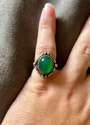 Bague Art Nouveau 1900 en argent et pierre, marca: Argent, estado: Muito bom, tamanho: 17,3 mm Ø / 14,5, €85.00, €89.95 inclui Proteção do Comprador Pro