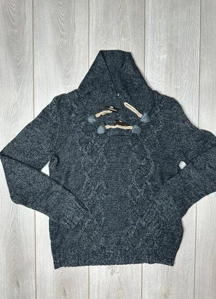 pull homme Celio anthracite gris foncé torsades col châle brandebourgs taille M, marque: Celio, état: Très bon état, taille: M, 6,50 €, 7,53 € Protection acheteurs incluse