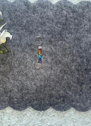 NIEUW, metalen sleutelhanger met kralen en levensboom in hart ., état: Neuf sans étiquette, 1,99 €, 2,79 € Protection acheteurs incluse