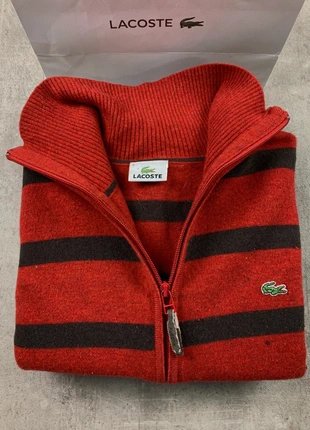 Pull full zips lacoste unies bordeaux brun logo brodé taille XL homme / KZ164, merk: Lacoste, staat: Heel goed, maat: XL, € 39,90, € 42,60 inclusief Kopersbescherming