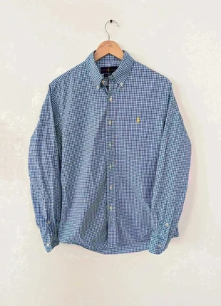 Chemise Ralph Lauren homme vichy bleu et blanc 100% coton taille M, brand: Ralph Lauren, condition: Very good, size: M, €30.00, €32.20 includes Buyer Protection