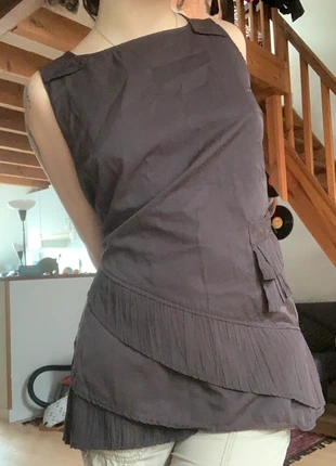 Tunique marron vintage y2k, marque: y2k, état: Très bon état, taille: XL / 42 / 14, 10,00 €, 11,20 € Protection acheteurs incluse