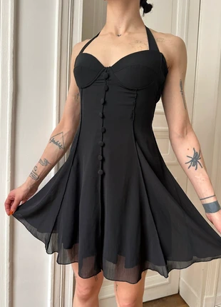 Y2K Vintage Little Black Bustier Dress, brand: Vintage Dressing, condition: Very good, size: XS / 34 / 6, €39.00, €41.65 includes Buyer Protection