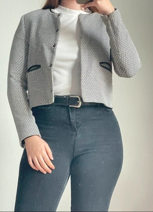 Blazer court pied-de-poule – Taille XS – Mango – État satisfaisant, marca: Mango, estado: Satisfactorio, tamaño: XS / 34 / 6, 5,00 €, 5,95 € Protección al comprador incluida