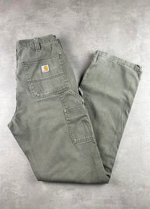 Pantalon carhartt B324 DFE single knee workwear baggy gris vintage - Taille 33x34, brand: Carhartt, condition: Very good, size: W33, €29.00, €31.15 includes Buyer Protection Pro
