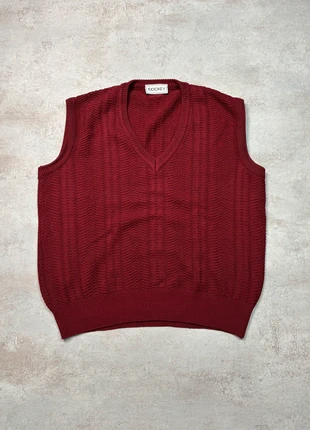 Vintage Burgundy Knit Sweater Vest V-Neck Vertical Texture Pattern 90s Retro, marque: Vintage Dressing, état: Très bon état, taille: M, 24,95 €, 26,90 € Protection acheteurs incluse