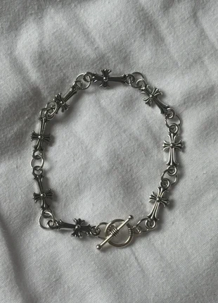 Bracelet Chrome Hearts argenté, marque: CHROME, état: Neuf sans étiquette, 10,00 €, 11,20 € Protection acheteurs incluse