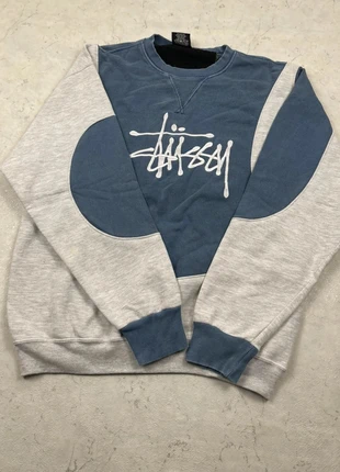 Sweat Stüssy Vintage Oversize Y2K Retro Rework Bleu/Blanc - Taille XL, marque: Stüssy, état: Très bon état, taille: XL, 30,00 €, 32,20 € Protection acheteurs incluse