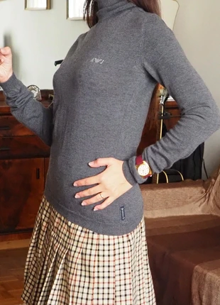 Pullover dolcevita grigio in 100% lana vergine Armani jeans XS-S - chic essenziale per l'inverno, marke: Armani Jeans, zustand: Sehr gut, größe: XS / 34 / 6, 20,00 €, 21,70 € inklusive Vinted-Käuferschutz