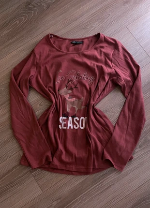 Haut manches longues bordeaux, marca: TQF Collection, estado: Muy bueno, tamaño: M / 38 / 10, 9,00 €, 10,15 € Protección al comprador incluida