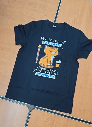 Camiseta Gato Sarcasmo, marque: Local, état: Neuf sans étiquette, taille: M, 9,00 €, 10,15 € Protection acheteurs incluse