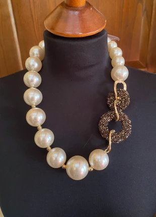 Collier strass, merk: Strass, staat: Nieuw met prijskaartje, € 15,00, € 16,45 inclusief Kopersbescherming