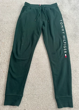 Tommy Hilfiger Dark Green cuffed jogging bottom, brand: Tommy Hilfiger, condition: Good, size: S, £5.00, £5.95 includes Buyer Protection
